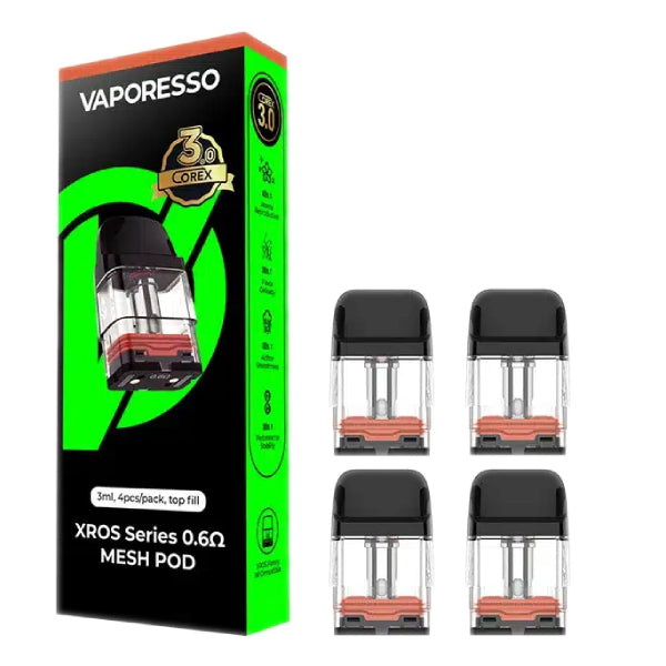 Vaporesso XROS Corex 3.0 Pods - 0.6 Ohm 4pk