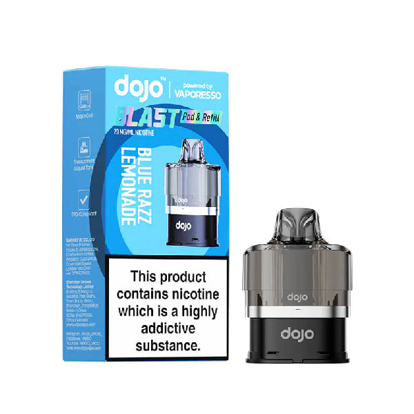Vaporesso DOJO Blast 6000 - Pod & Refill - Blue Razz Lemonade 10mg Vapour Store UK Vaporesso DOJO Blast 6000 - Pod & Refill - Blue Razz Lemonade 10mg Vapour Store UK