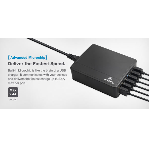 Xtar U1 - 6-PORT USB Charger