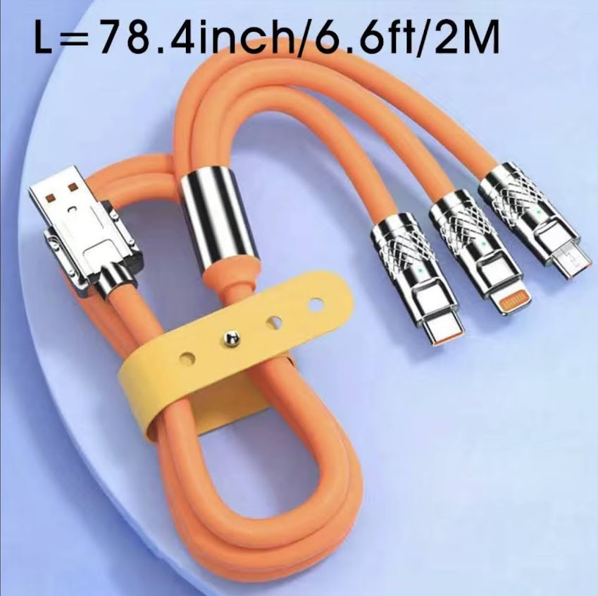 3 in one charging cable firewire type c micro usb