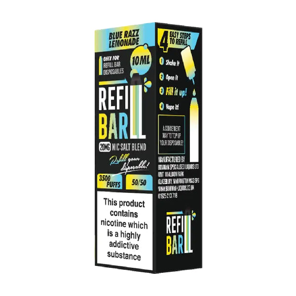 refill bar bar Blue Razz Lemonade 20mg