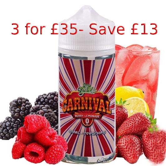 Berry Lemonade by Carnival Juice Roll Up - 100ml Shortfill