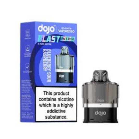 Vaporesso DOJO Blast 6000 - Pod & Refill - Blueberry Sour Raspberry 10mg